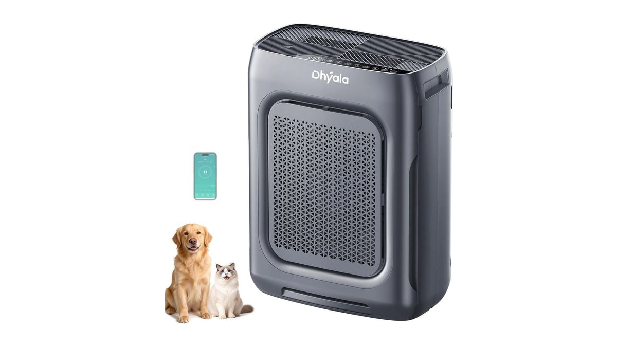 Air Purifier for Home Bedroom Large Room up to 3000Ft², HEPA Air Purifier with Washable Double-Sided Filters, Smart WiFi, AQI Display, Air Cleaner for