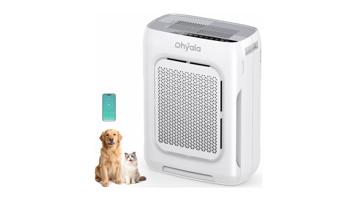 Air Purifier for Home Bedroom Large Room up to 3000Ft², HEPA Air Purifier with Washable Double-Sided Filters, Smart WiFi, AQI Display, Air Cleaner for