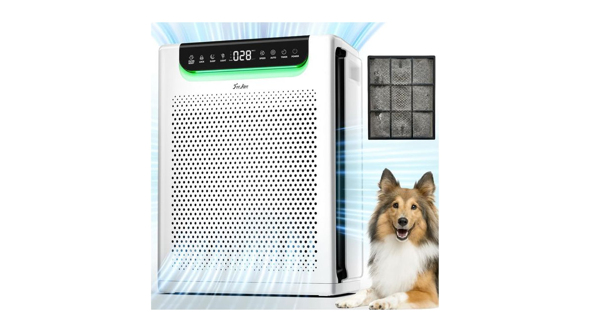 Air Purifiers for Home Large Room, Cover Up to 2600 Ft² with Washable Filters, Powerful Turbo Mode, PM2.5 Air Quality Display, 22dB Sleep Mode, Air Cl