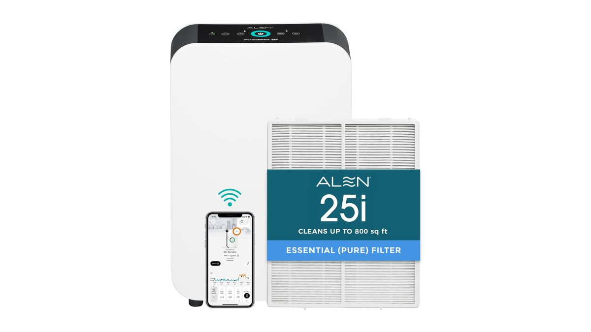 Alen 25i HEPA Air Purifier, Essential Filter, Covers 800 Sq Ft