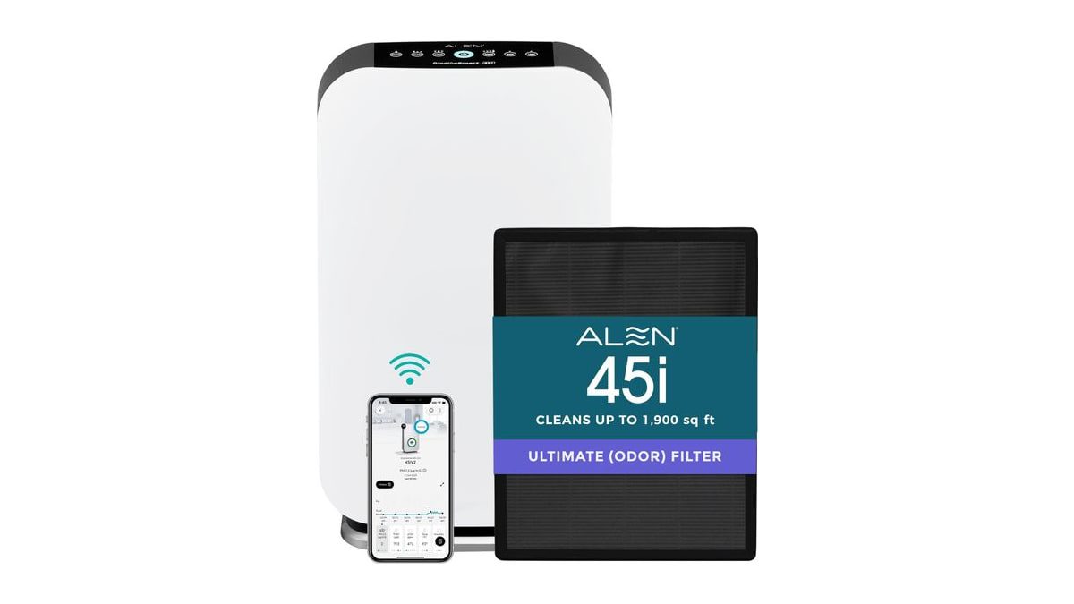 Alen 45i HEPA Air Purifier, Ultimate Filter, Covers 1,900 Sq Ft