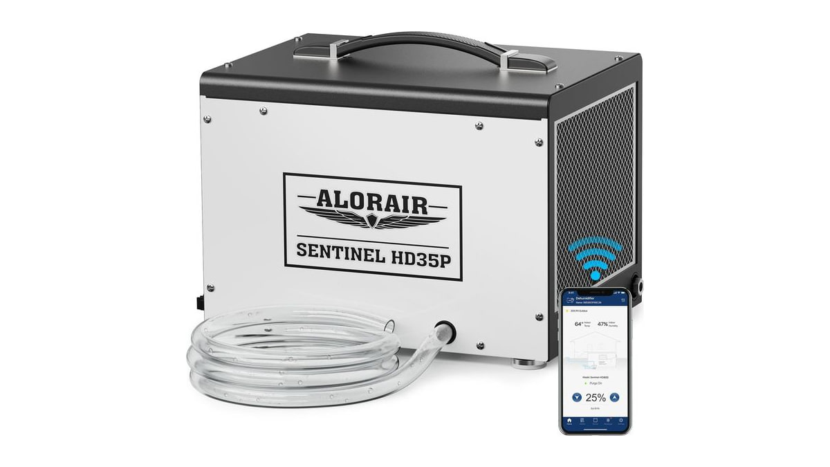 ALORAIR Smart Wi-Fi 70 Pints Crawlspace Dehumidifier with Pump Compact Unit