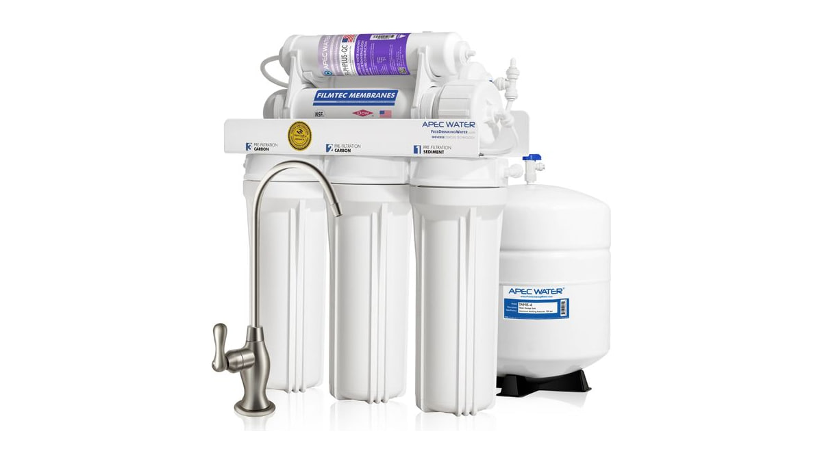 APEC Water RO-PH90, 6-Stage Under Sink RO System, Alkaline, 90 GPD