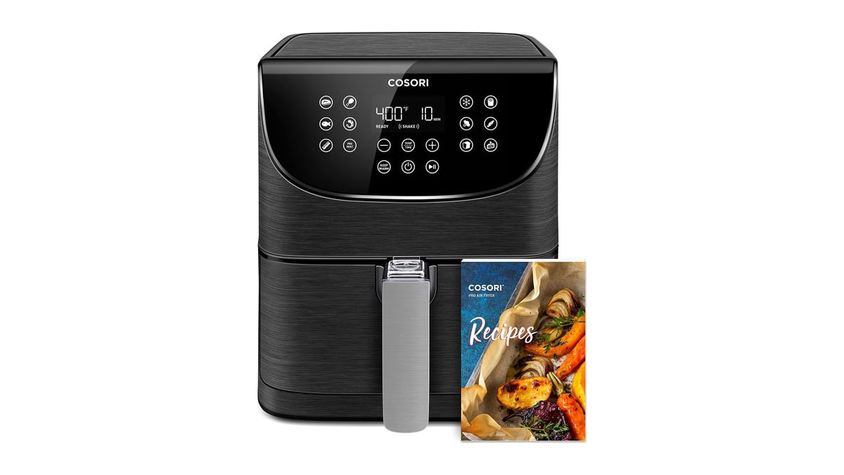 COSORI Pro Gen 2 Air Fryer 5.8QT, Upgraded Version with Stable Performance & Sleek New Look, 13 One Touch Functions, 100 Paper & 1100 Online Recipes,