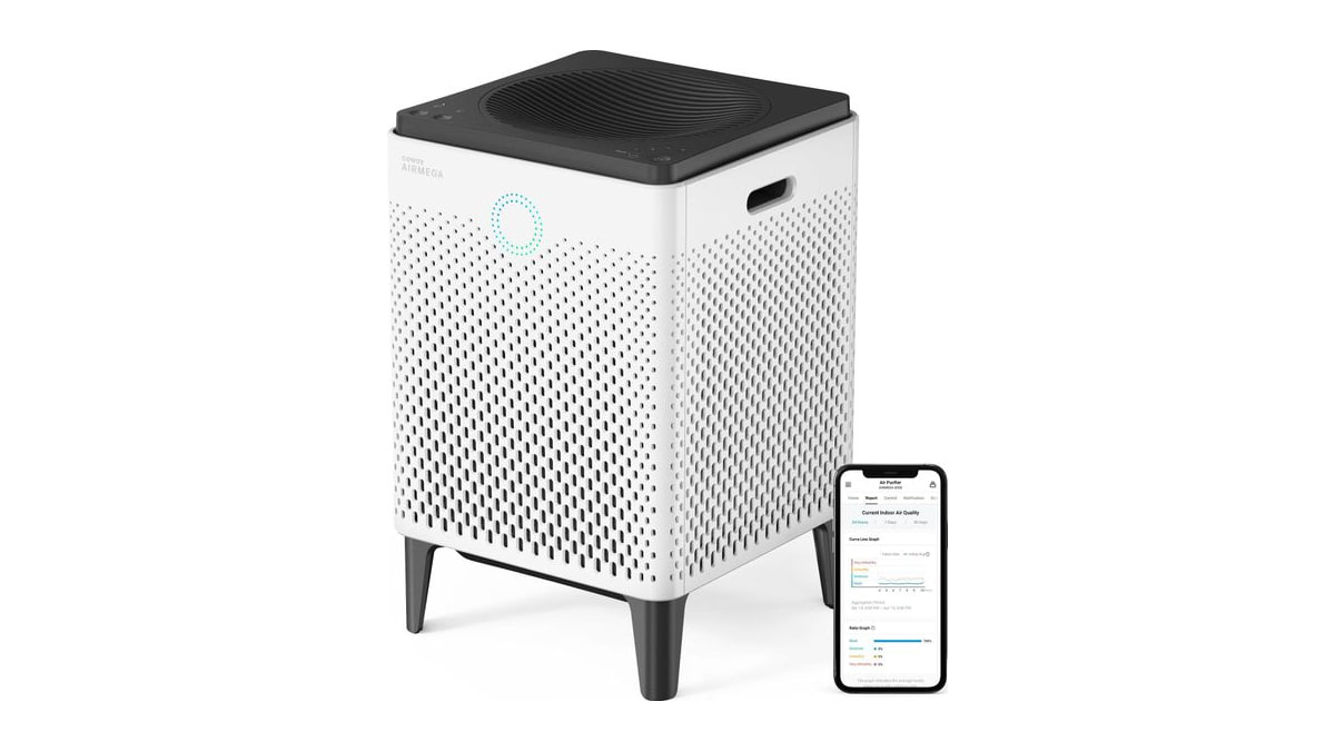 COWAY Air Purifier for Large Room Whole Home Up to 2,512ft², HEPA Filter for Smoke, Allergies, Pet Dander, Odor, App-Enabled, AQI, Smart Mode, Timer,