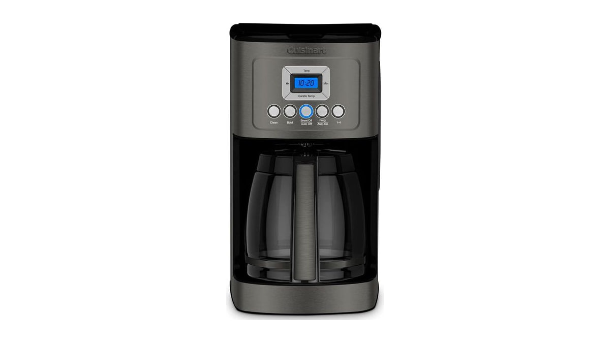 Cuisinart 14-Cup Coffee Maker, Programmable PerfecTemp Glass Carafe Coffee Machine with 1-4 Cup Setting, Brew Strength Control and Pause, Stainless St