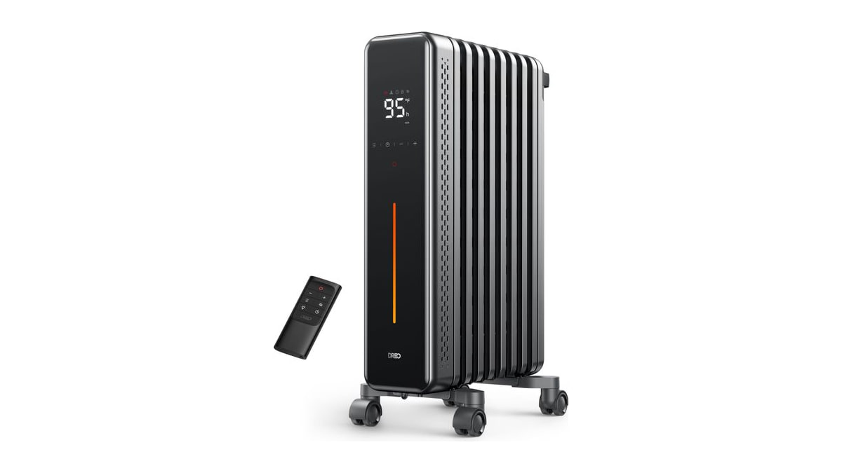 DREO Radiator Heater, 1500W Oil Filled Radiator Heater for Indoor Use