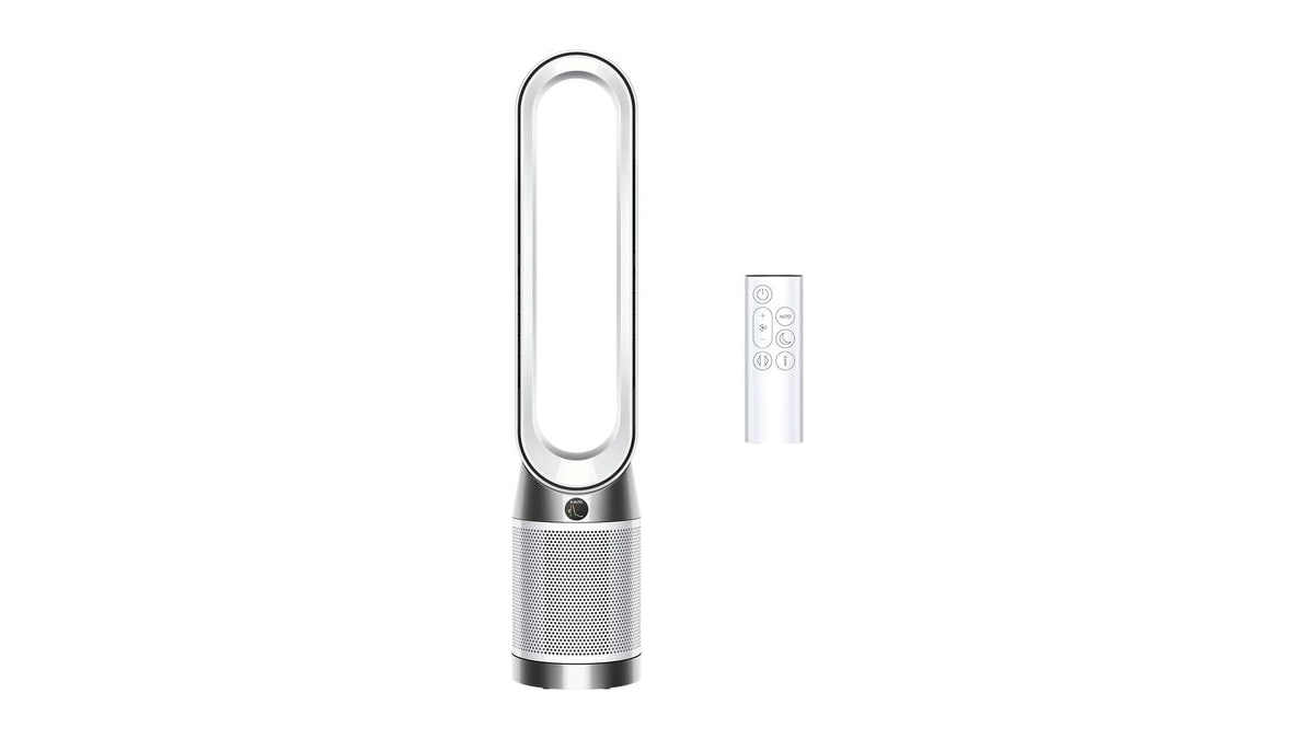 Dyson Purifier Cool PC1, HEPA Air Purifier Tower Fan, App and remote controlled, 350° oscillation, 10 levels, bladeless (White)
