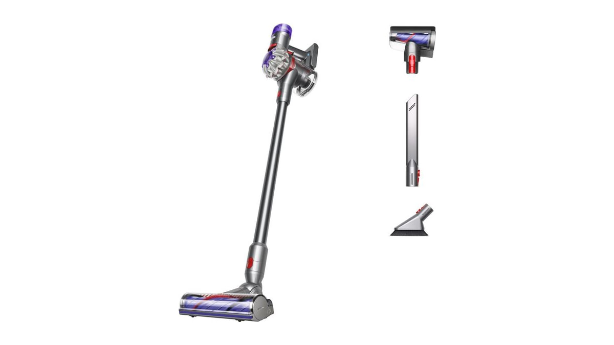Dyson V8 Plus Cordless Vacuum, Cleans Hard Floors and Carpets, Detangles, Converts to Handheld, 115AW, 2 Power Modes, Up to 40 Minutes¹