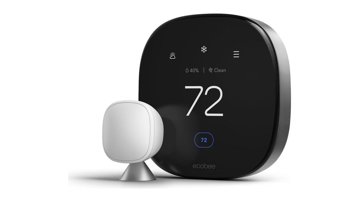 ecobee Smart Thermostat Premium - WiFi, Siri & Alexa Built-In, Smart Sensor