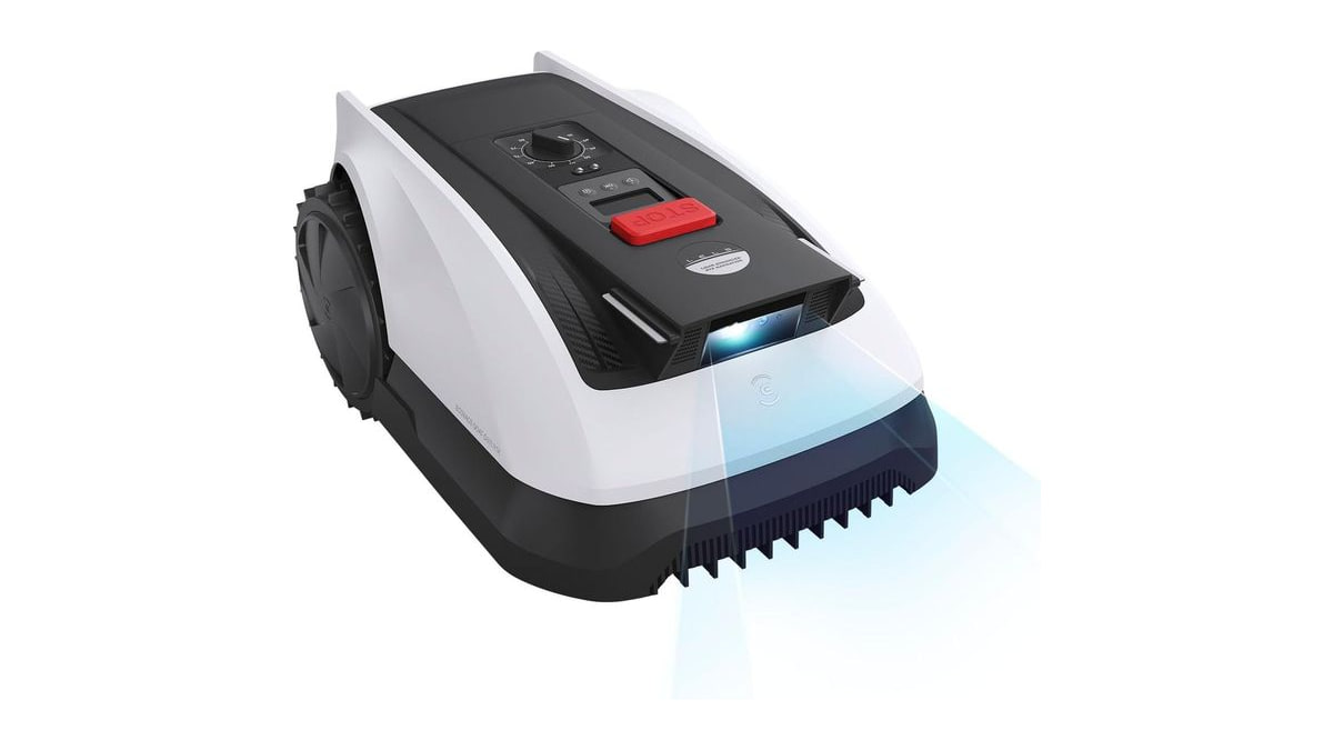 ECOVACS Goat O1000 RTK Robot Lawn Mower, Wire-Free Robotic Lawnmower for Up to 1/4 Acre, RTK + Vision Navigation, Auto Mapping, TruEdge Edge Cutting,