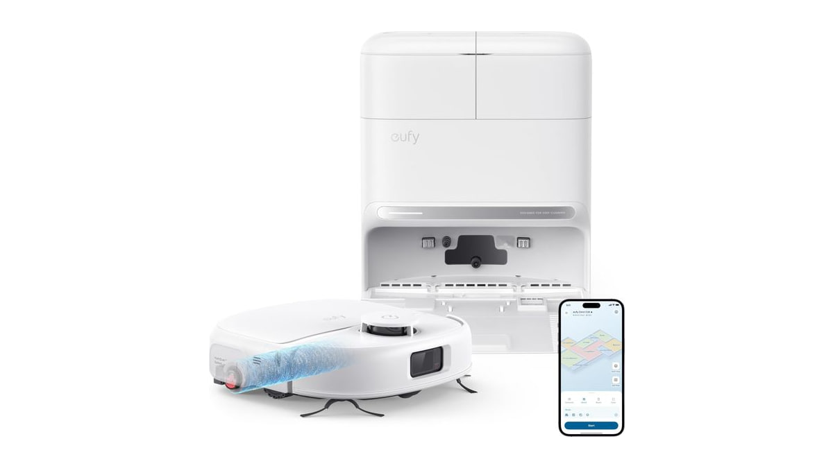 eufy C28 Robot Vacuum and Mop Combo, 15,000 Pa, HydroJet Roller Mop