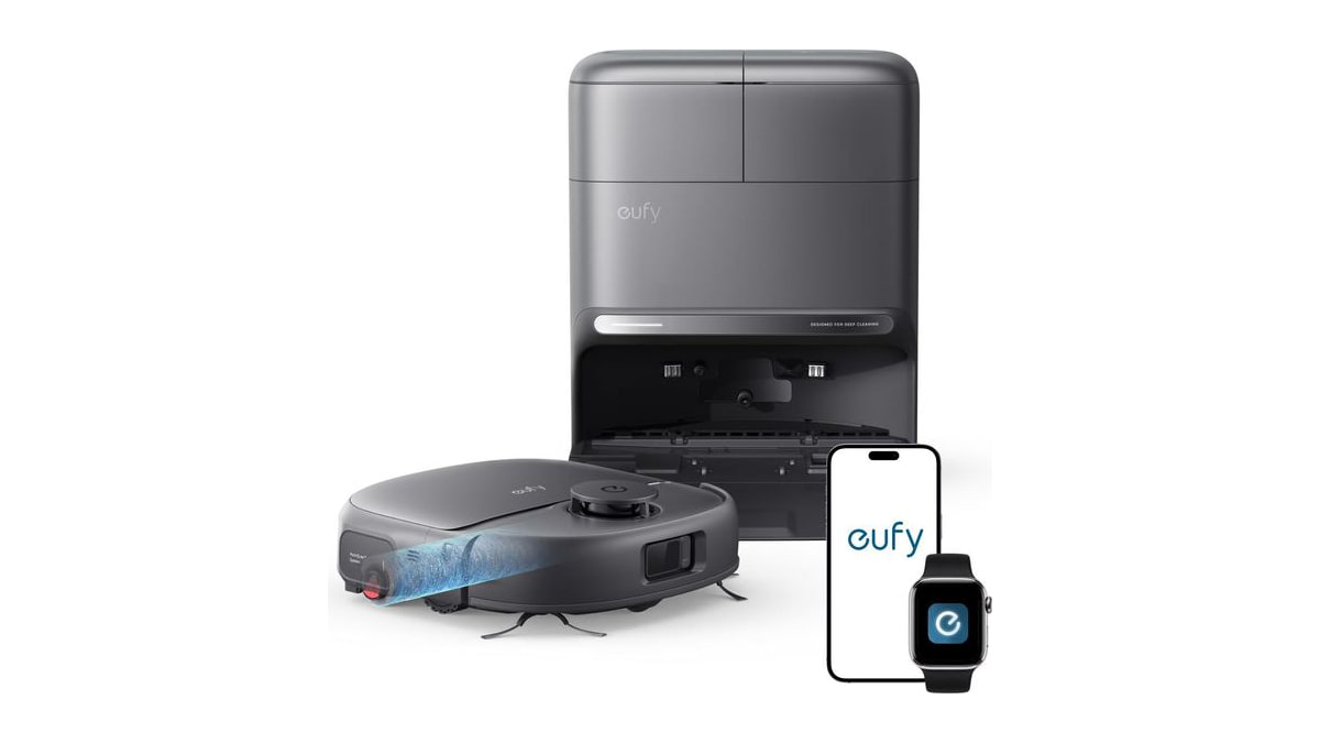 eufy C28 Robot Vacuum Cleaner and Mop Combo, 15,000 Pa, HydroJet Roller Mop