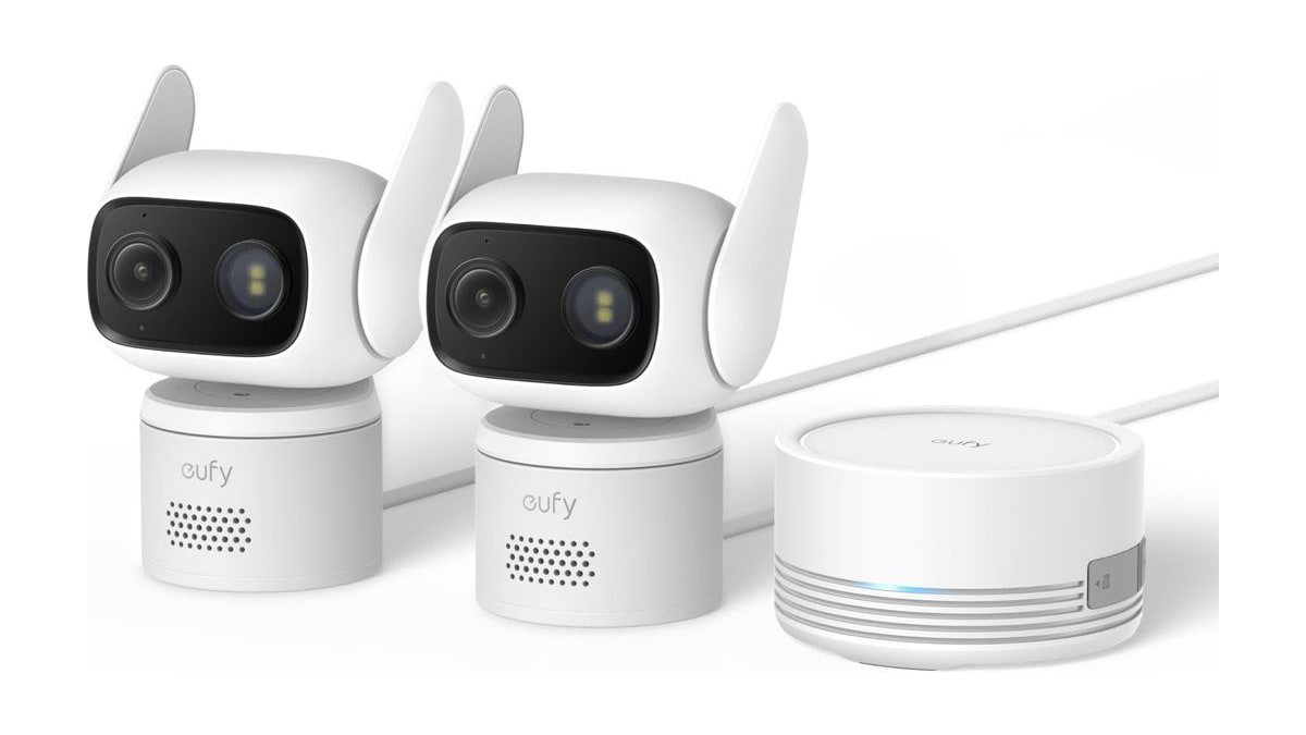eufy Security Indoor&Outdoor Camera C31,2-Pack with HomeBase Mini (64GB