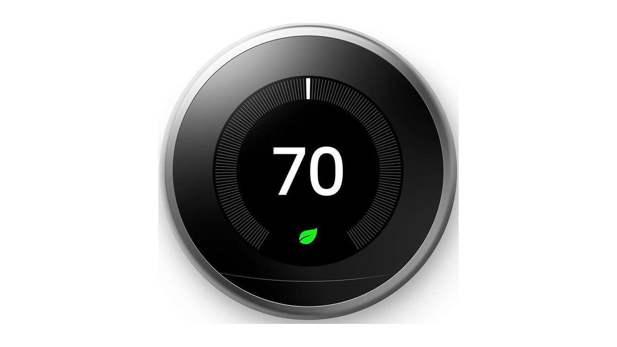 Google Nest Learning Thermostat - 3rd Gen - Programmable Smart Thermostat for Home - Compatible with Alexa (Stainless Steel)