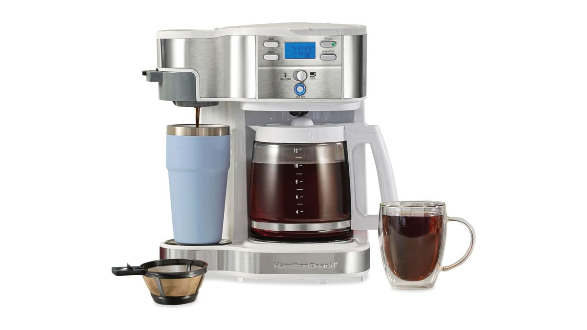 Hamilton Beach 2-Way Programmable Coffee Maker & Single Serve Coffee Maker