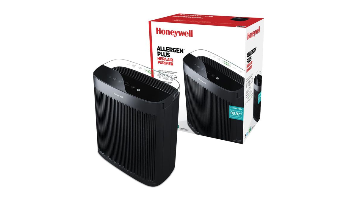 Honeywell HEPA Air Purifier for Home and Large 1700 ft² Rooms, Black