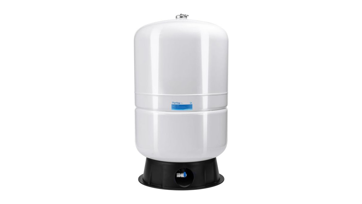 iSpring 40 Gallon RO Tank, Pre-Pressurized Water Storage Tank for Reverse Osmosis RO Systems, Metal High Capacity RO Water Tank, Includes Tank Valve &