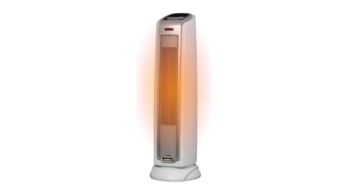 Lasko Oscillating Ceramic Tower Space Heater - 23” - 5775 - White