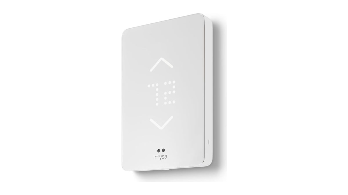 Mysa Smart Thermostat V2 for Electric Baseboard Heaters | No Subscription | Humidity Sensor + Touchscreen | WiFi Programmable | Scheduling | Geofencin