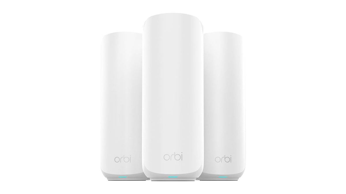 NETGEAR Orbi 370 Series WiFi 7 Mesh System, Up to 6,000 sq ft., 3 Pack