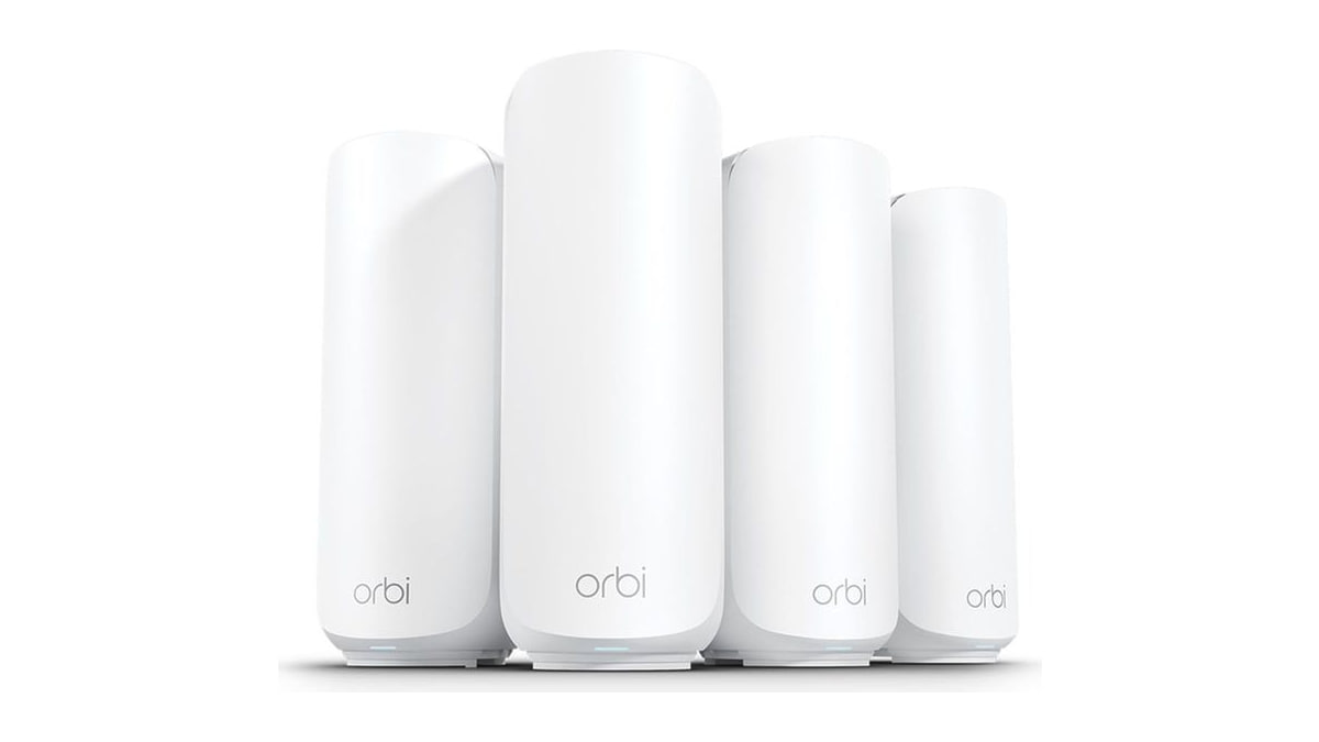 NETGEAR Orbi 370 Series WiFi 7 Mesh System, Up to 8,000 sq ft., 4 Pack