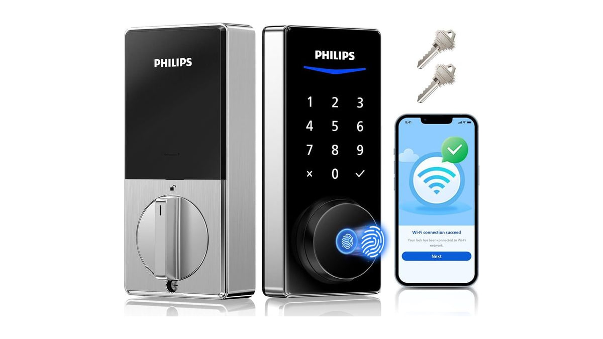 Philips Wi-Fi Smart Door Lock, Fingerprint Door Lock