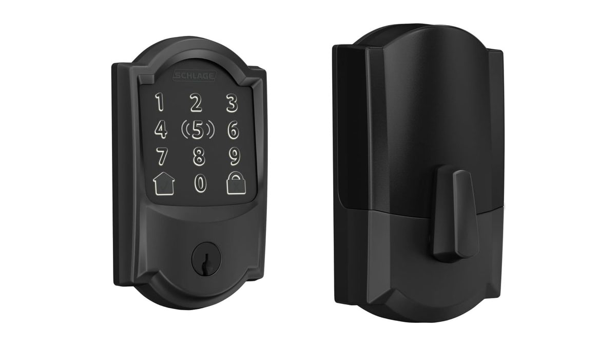 Schlage Encode Plus Smart WiFi Deadbolt Lock, Tap to Unlock, Matte Black