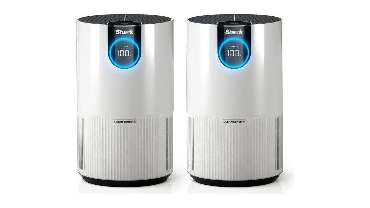 Shark Clean Sense Air Purifier 2 pack, Clean Sense, HP102PK2, White