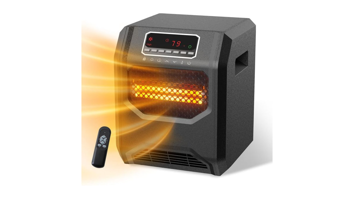 Space Heater 1500W Electric Infrared Heater for Indoor Use WEWARM