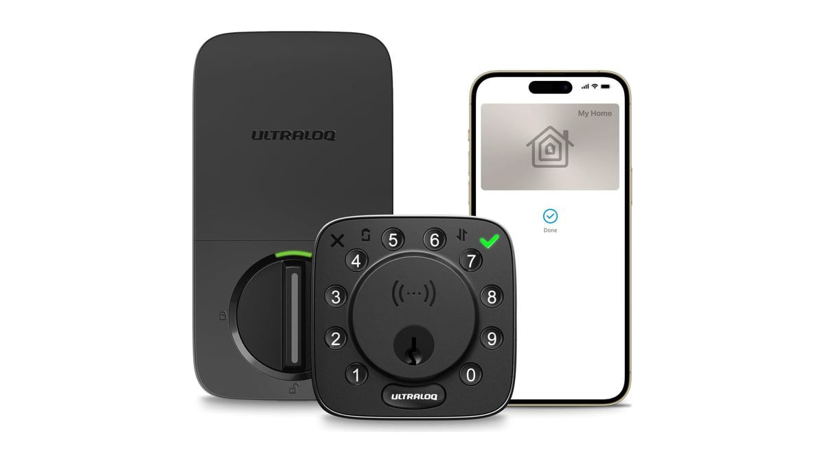 ULTRALOQ Bolt NFC Smart WiFi Deadbolt Lock, Apple Home Key, Remote Control