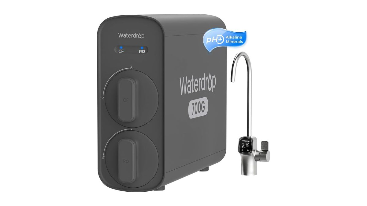 Waterdrop G5P700A Alkaline Mineral Reverse Osmosis Water Filter, 700 GPD