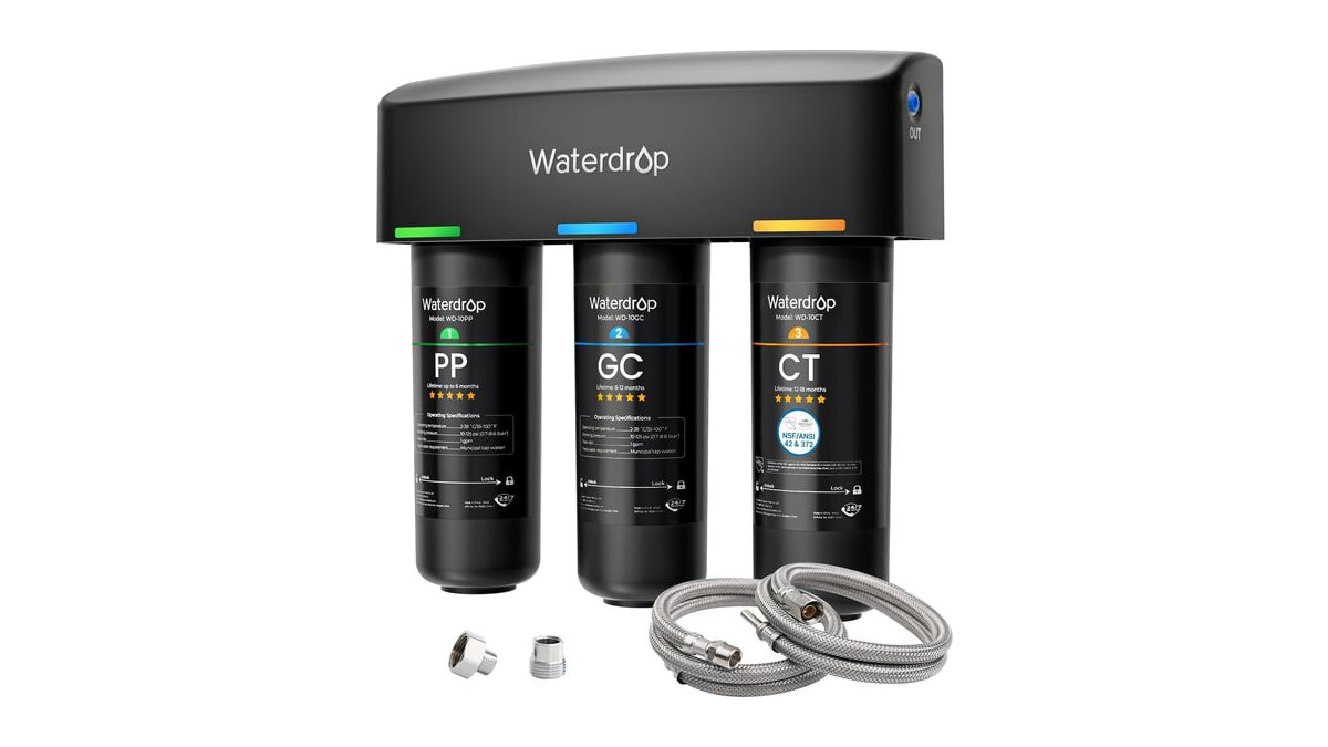 Waterdrop TSA 8 Layer Under Sink Water Filter System, NSF/ANSI 42 Certified
