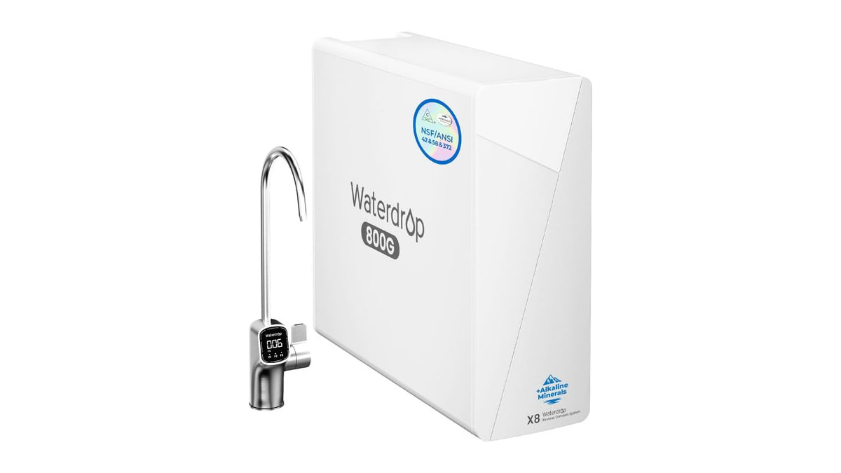 Waterdrop X8-WAN Alkaline Mineral Tankless Reverse Osmosis System Undersink