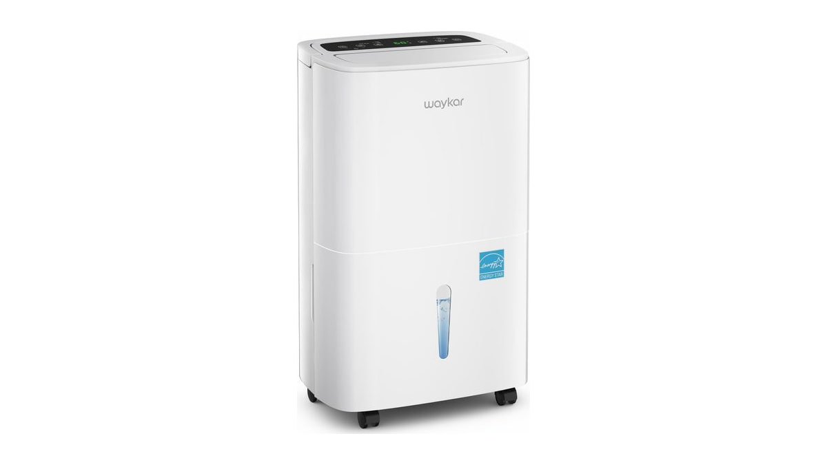 Waykar 140 Pints 2025 Energy Star Dehumidifier for Basement up to 6,500 Sq. Ft. at Commercial and Industrial Room, Warehouse, Storage, Garage, 1.85-