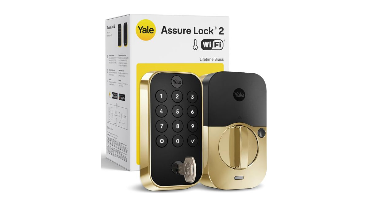 Yale WiFi Smart Lock Deadbolt with Keypad, Keyless Entry, Lifetime Brass